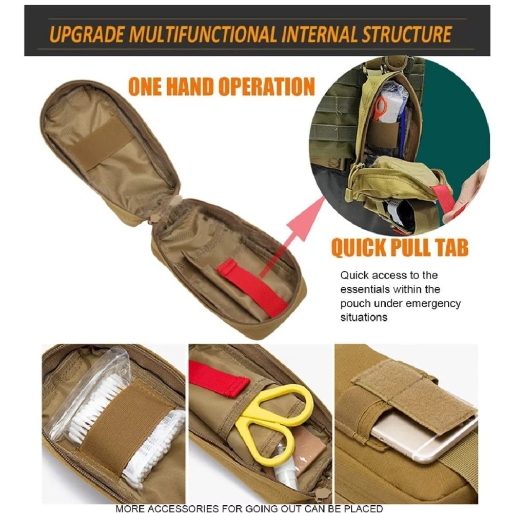 Kotak P3K Portabel untuk Paha, - First Aid Bag Kit ulasan dan harga